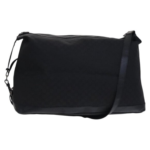 GUCCI GG Canvas Shoulder Bag Nylon Black Silver 105669 Auth ep8385 - Picture 1 of 16